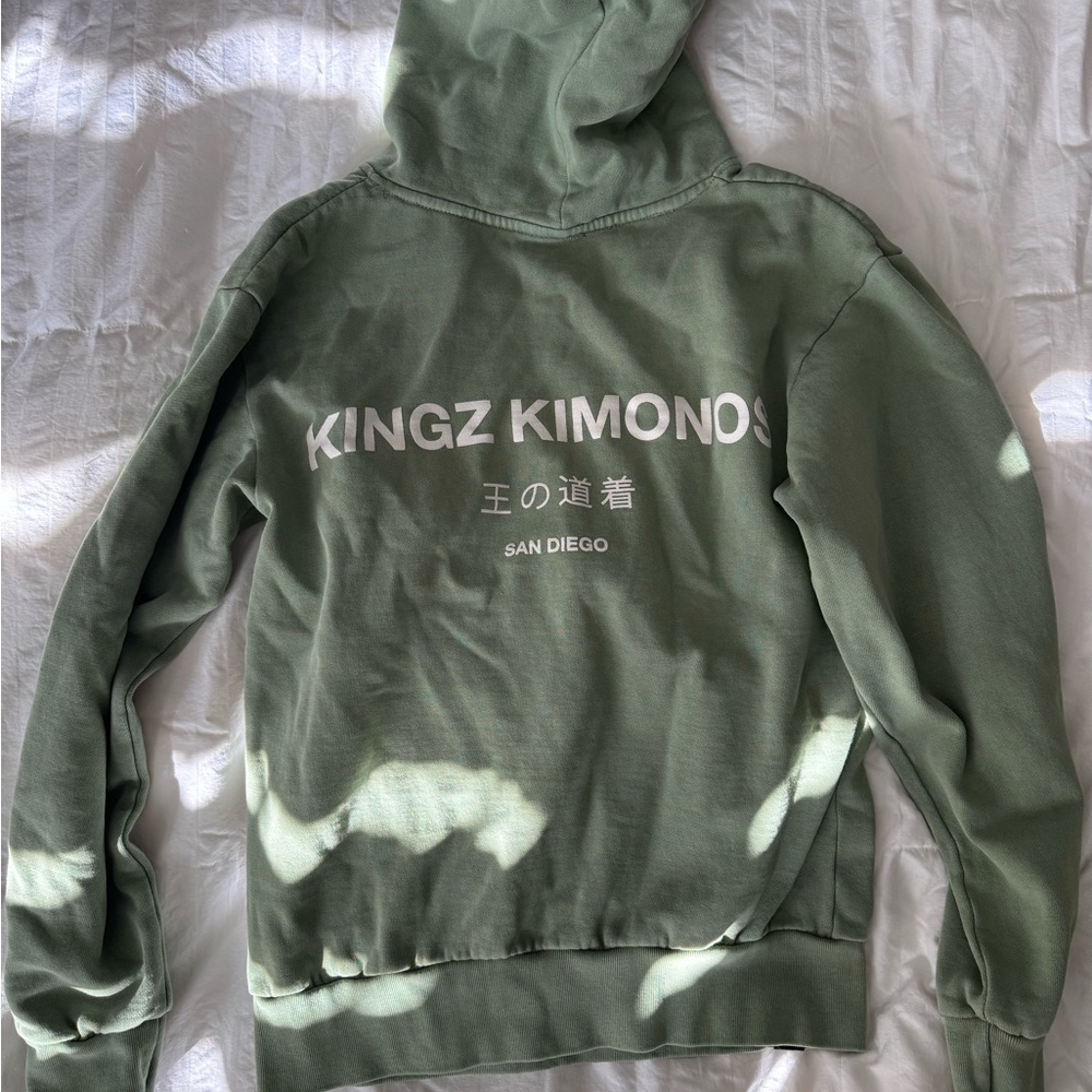 Kingz Kimonos Green Hoodie with Soft Lining